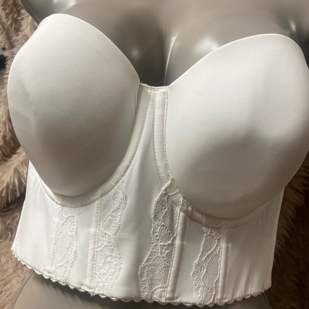 Parfait Bustier Longline Strapless Bra White 42C